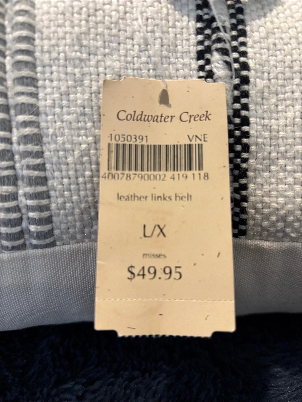Coldwater Creek braided suede